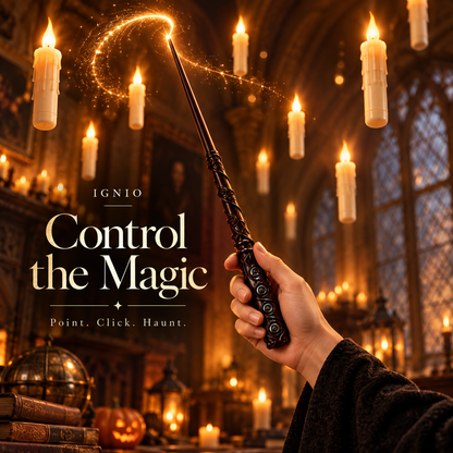 IGNIO Magic Wand + 12 Candles Set